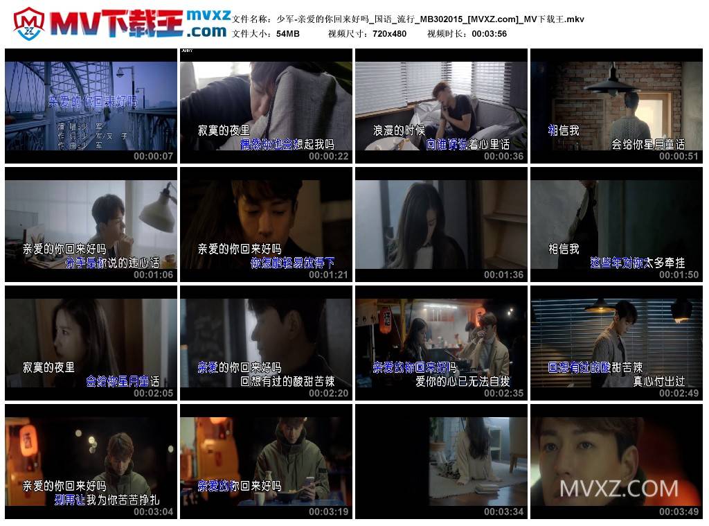 少军-亲爱的你回来好吗_国语_流行_MB302015